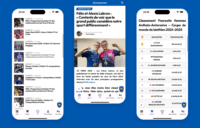 Application Mobile Dicodusport